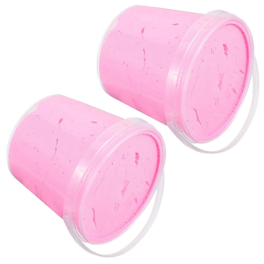 Knete für Kinder Ultraleichte Knete Pädagogisches Spielzeug für Kinder Rosa Harz Sicheres Material DIY 2 Stück