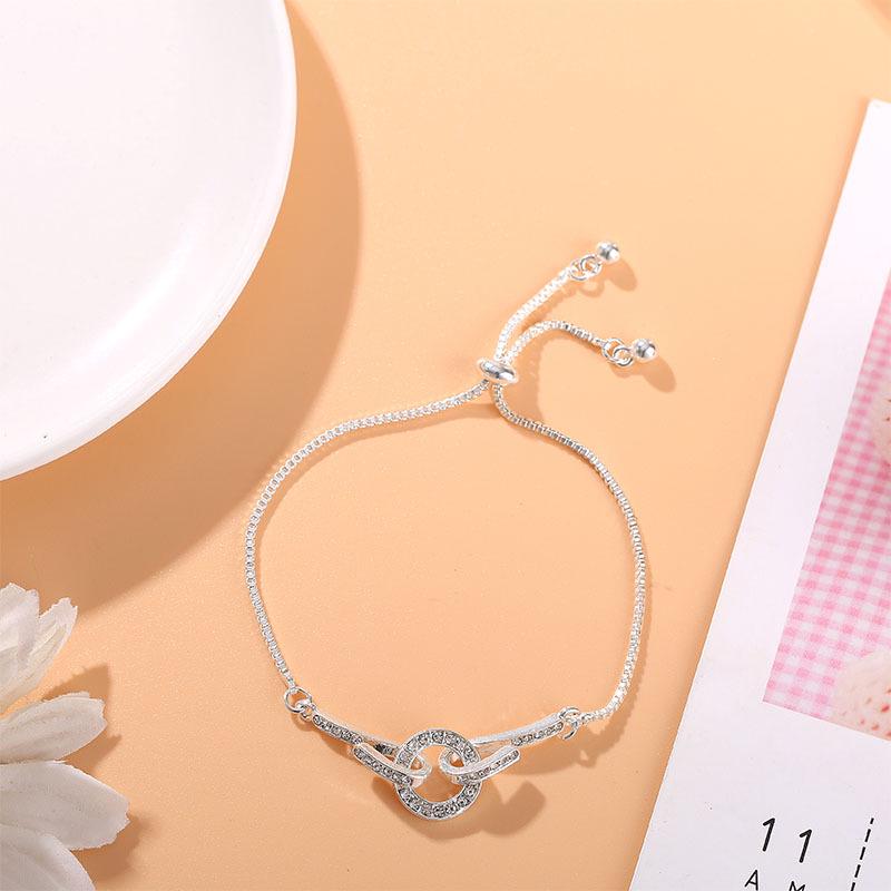 Korean Style Zircon Flower Bracelet for Women - Trendy, Simple, Personalized Design