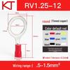 Kaisheng Round Pre-insulated Copper Terminal Lug RV1.25-3.5-4-5-6-8-10-12