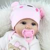 Exquisite 22" Reborn Baby Doll With Lifelike Soft Silicone Realistic Features For Xmas Gift