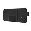 Sunshade Storage Bag Pu Leather Multi-Pocket Net Zipper Car Sun Visor Organizer Sunglasses Holder For Car Interior Accessories