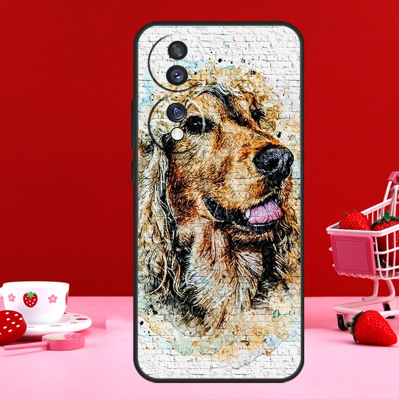 Étui pour chien Épagneul Cocker Anglais Pour Honor 90 Lite 70 50 Magic 6 Pro 5 Lite X6 X7 X8 X9 X6a X7a X8a X9a X9b X8b Coque
