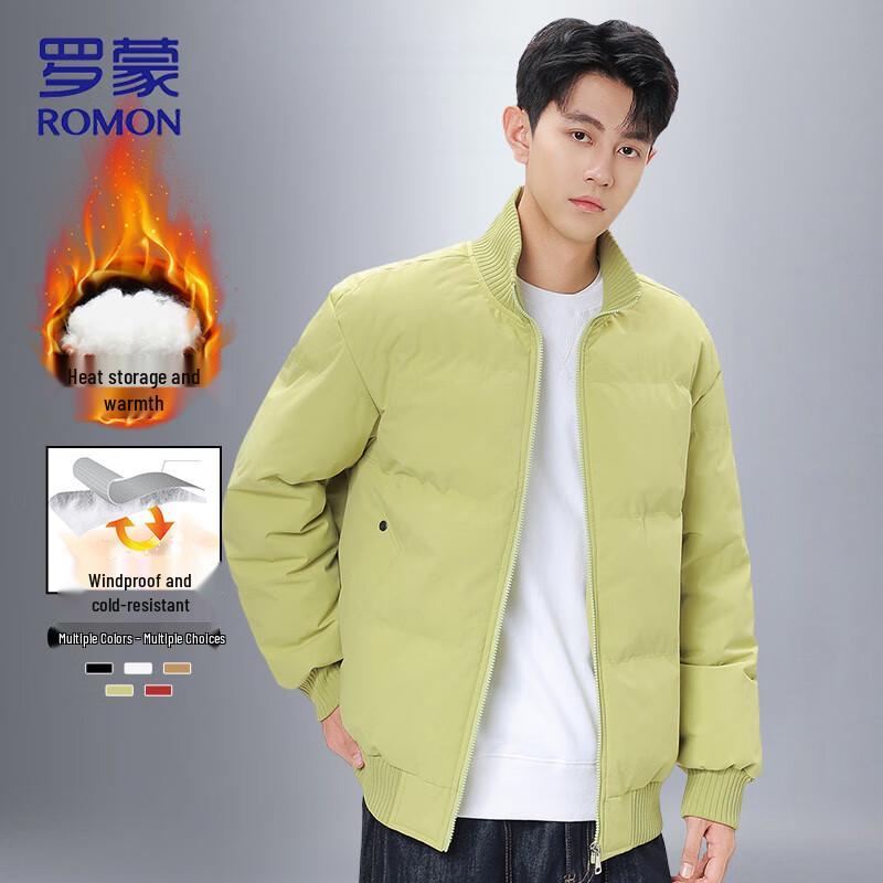

ROMON Men s Padded Stand Collar Water-Repellent Jacket 3XL