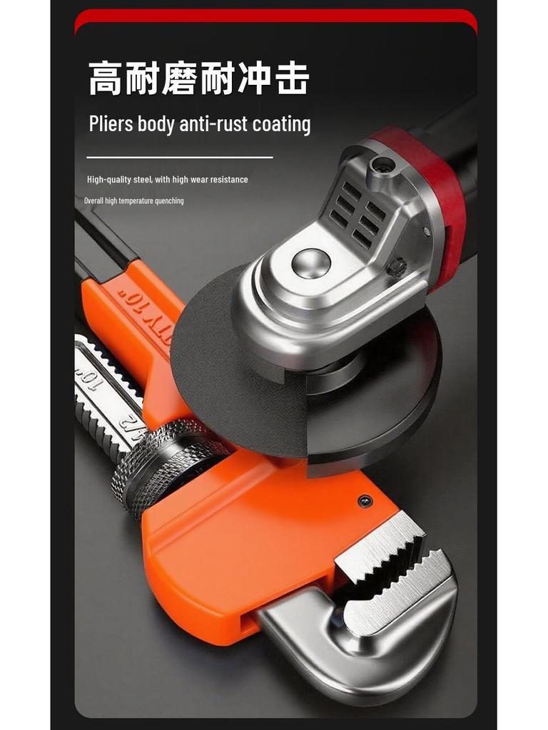 Heavy Duty Industrial Pipe Pliers - Universal Labor-Saving Wrench for Water Pipe Repair