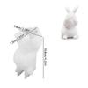 Easter Silicone Rabbit Mold Bunny Statue Mold for Crafts Plaster Casting Soft Silicone Mold Easy Release for Beginners Crafting