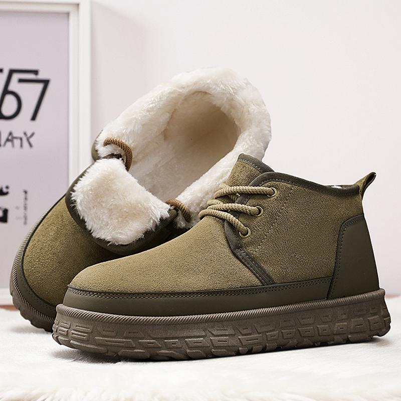 Winter Snow Boots for Men Add Velvet Men's Sneakers Soft and Comfortable Sports Leisure Wear-resistant Non-Slip New Ankle Boots