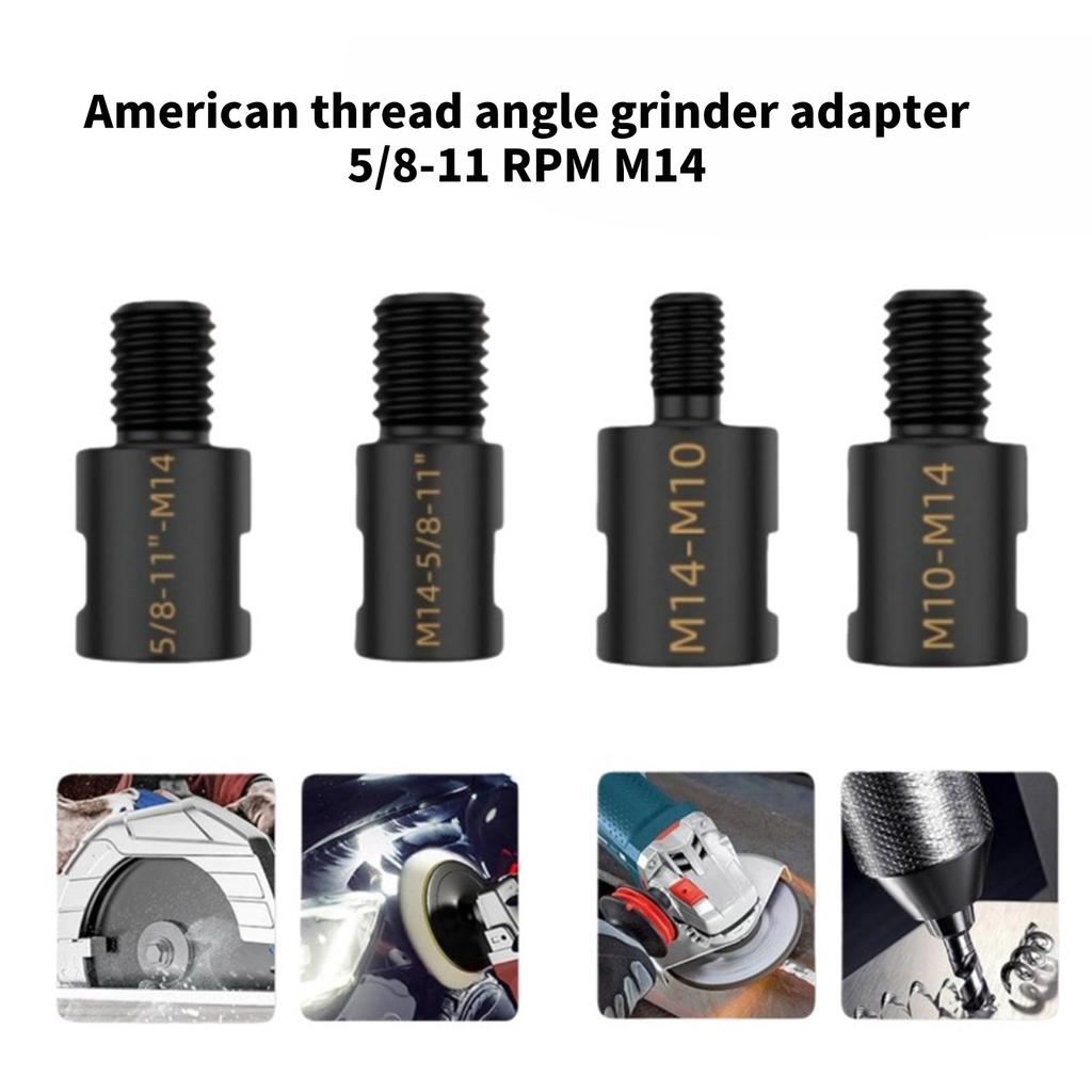 M10 To M14 Drill Bit Conversion Rod M10 M14 5/8-11inch Threaded Converter Joint M14 Adapter Angle Grinders Accessories