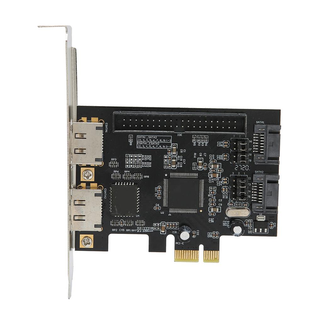 Adapter Card PCIe To SATA ESATA IDE PCB Network Converter Computer Hardware with Driver CD