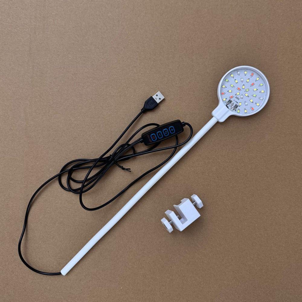 Waterproof Fish Tank Lamp Rotation Plants Grow Lamp Clip-on Aquarium Lamp Home Decorations