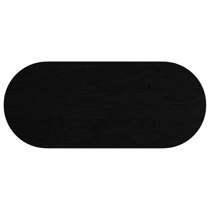 VidaXL Dessus de table marron foncé 140x60x4cm bois chêne massif ovale, plateau de table basse, plateau de table de 4009084
