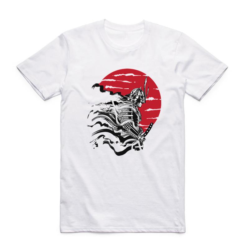 2019 S-3XL Brand Men Women Print Japan Samurai Warrior T-shirt Anime Geek Summer Short Sleeve O-Neck Harajuku Tshirt