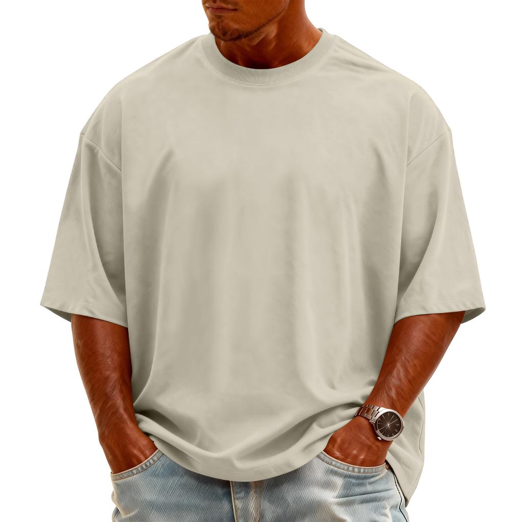 Men's Knit -Neck Short Sleeve T-Shirt | Fashion Casual Pullover For Daily & Weekend Wear