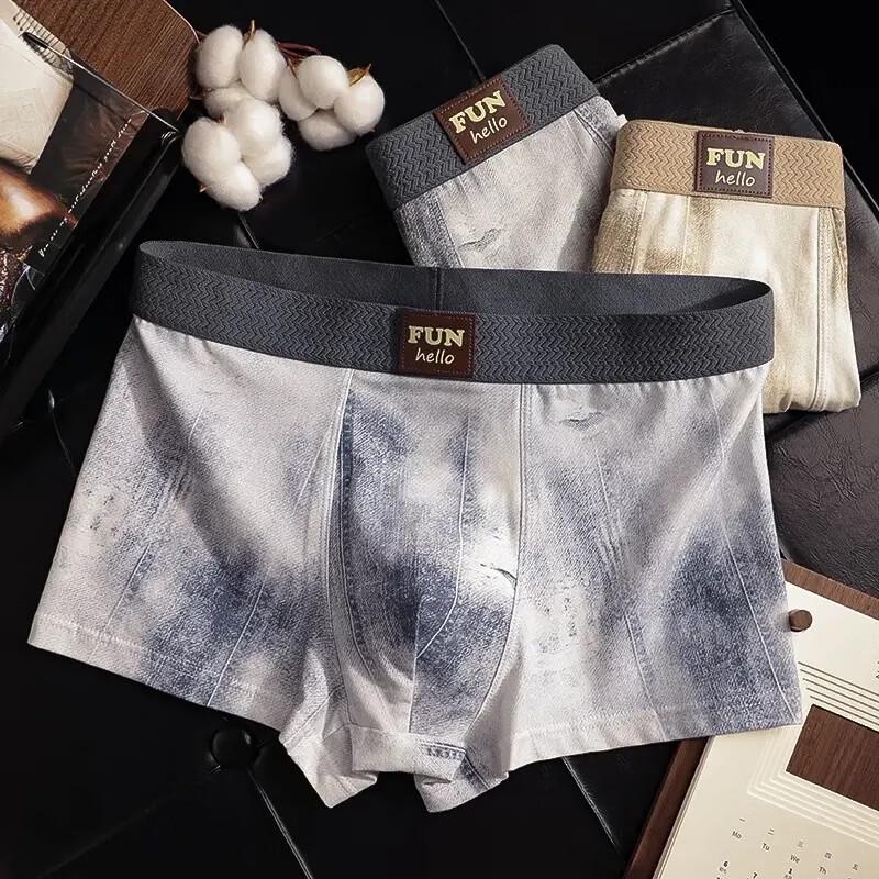 FitonTon Men's Antibacterial Cotton Boxer Briefs