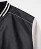 Veteze [Vegan Leather] Lined Varsity Jacket (Black)