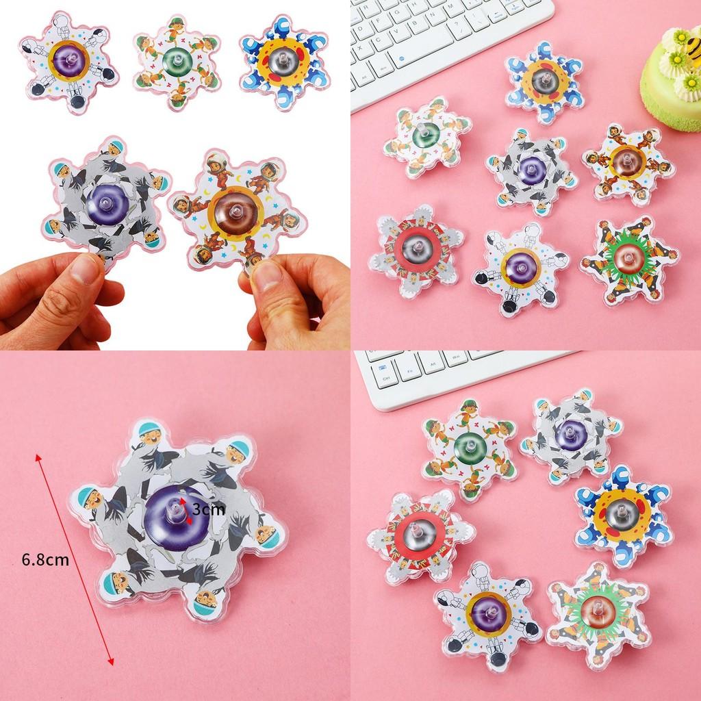 Childrens Cartoon Figure Pattern Gyroscope Toy With Pp Material For Kids And Classroom Entertainment