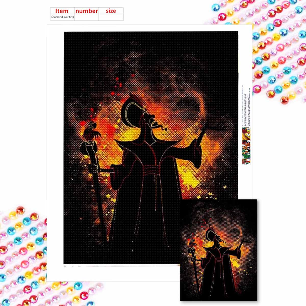 

Full Round Diamond Painting The Terrifying Queen Art Rhinestone Picture Mosaic DIY 5D Cross Stitch Embroidery Home Decoration Round 20x30cm