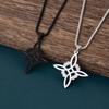 1 Stück Hexen keltischer Knoten Halskette Schutz Hexerei Halskette Schlüsselbein Kette Damen Herren Geometrischer Anhänger Vintage Schmuck BAL