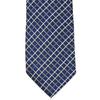 Michiko London Brand Made In Jacquard Check Necktie, Japan, Nishijin-ori Silk, 100% (Pattern C Navy)