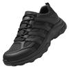 Qiangren Outdoor Waterproof Sports Casual Men's Shoes, 3515 Breathable Shock-Absorbing Hiking Training Shoes, JDA381A, Black, Size 46
