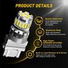 3157 3156 LED Reverse Backup Light Bulbs 6500K White 2400LM Super Bright
