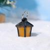 Glow-in-the-Dark Miniature Lamp Miniature Landscape Ornament Multicolored Glowing Lamp Decorative Creative Resin Craft Snow Tree Christmas Ornament