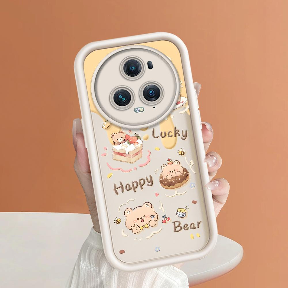 Coque de téléphone en Silicone souple, motif d'impression d'échelle carrée, couverture complète d'appareil photo, Protection antichoc, étui en caoutchouc pour Huawei Honor