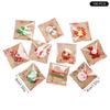 Mini Santa Claus Fridge Magnets with Strong Magnetic Base Realistic Miniature Toy for Kids Pretend Play Gift 1/100pcs