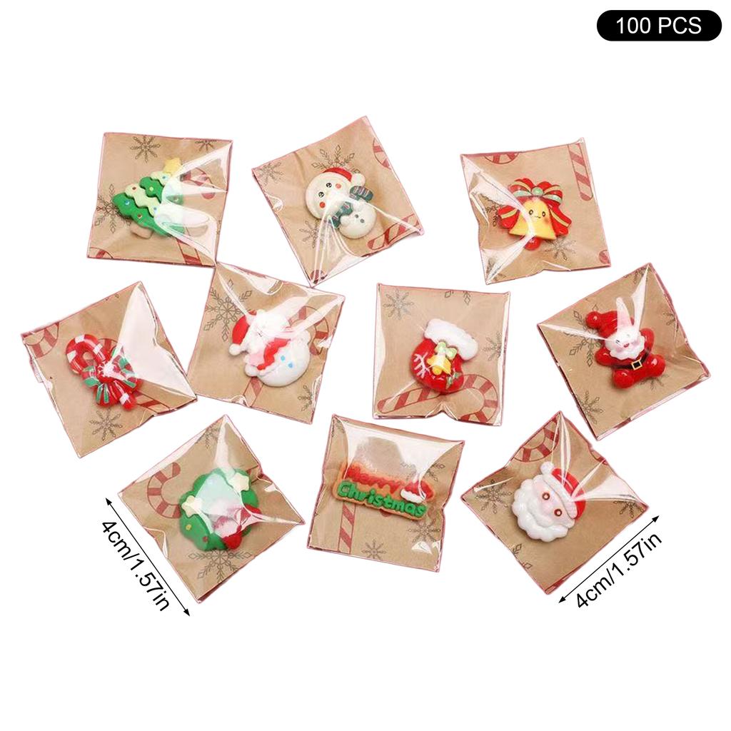 Mini Santa Claus Fridge Magnets with Strong Magnetic Base Realistic Miniature Toy for Kids Pretend Play Gift 1/100pcs