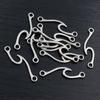 Fashion Antique Silver Plated Wave Small Charms Pendant Alloy Metal DIY Jewelry Findings Accessories for Neckalce Bracelet
