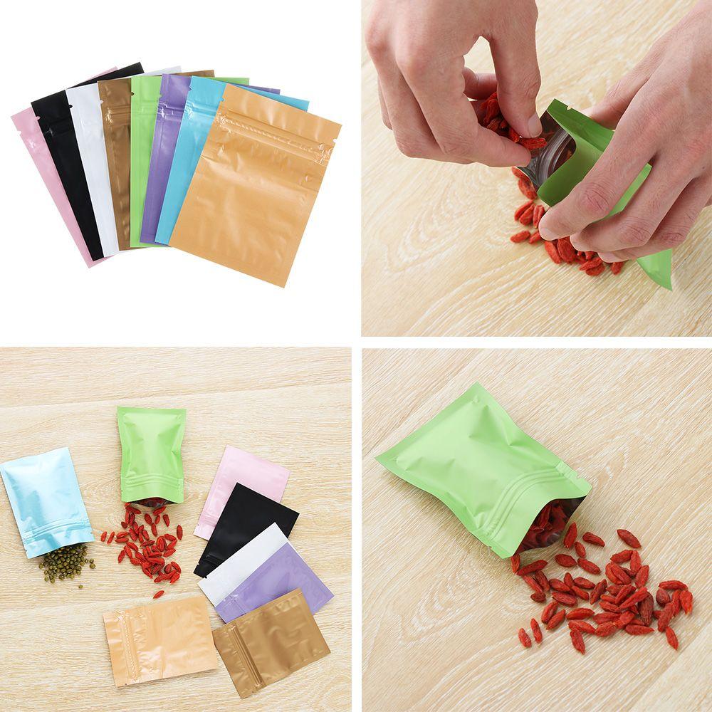 10/30PCS New Home Storage Flat Glossy Heat Seal Aluminum Foil Bags Storage Bags