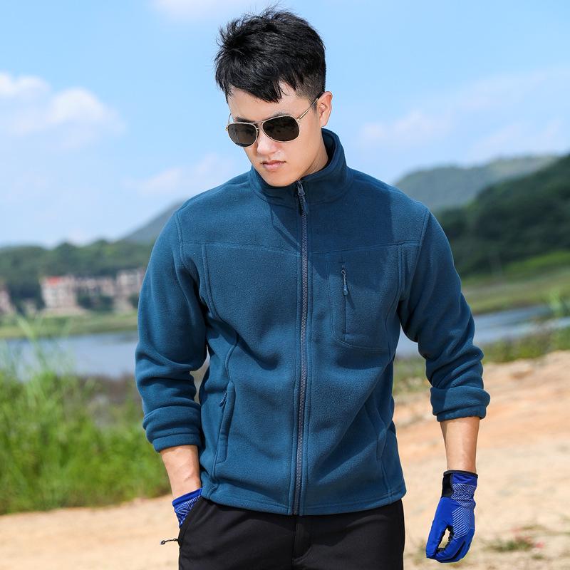 

Men s Outdoor Polar Fleece Windbreaker Jacket for Autumn/Winter Hiking and Mountaineering 2XL