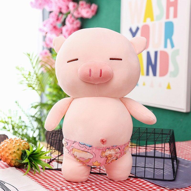 New Panties Pig Plush Toy Hooligan Pig Doll Throw Pillow Swimming Trunks Beach Pig Doll Soft Rag Doll