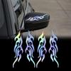 TOMALL 4 Pcs 19cm Flame Reflective Sticker for Car Flame Racing Sports Stripe Decal for Golf Cart Vinyl Waterproof Decal Decoration for Car Body Side