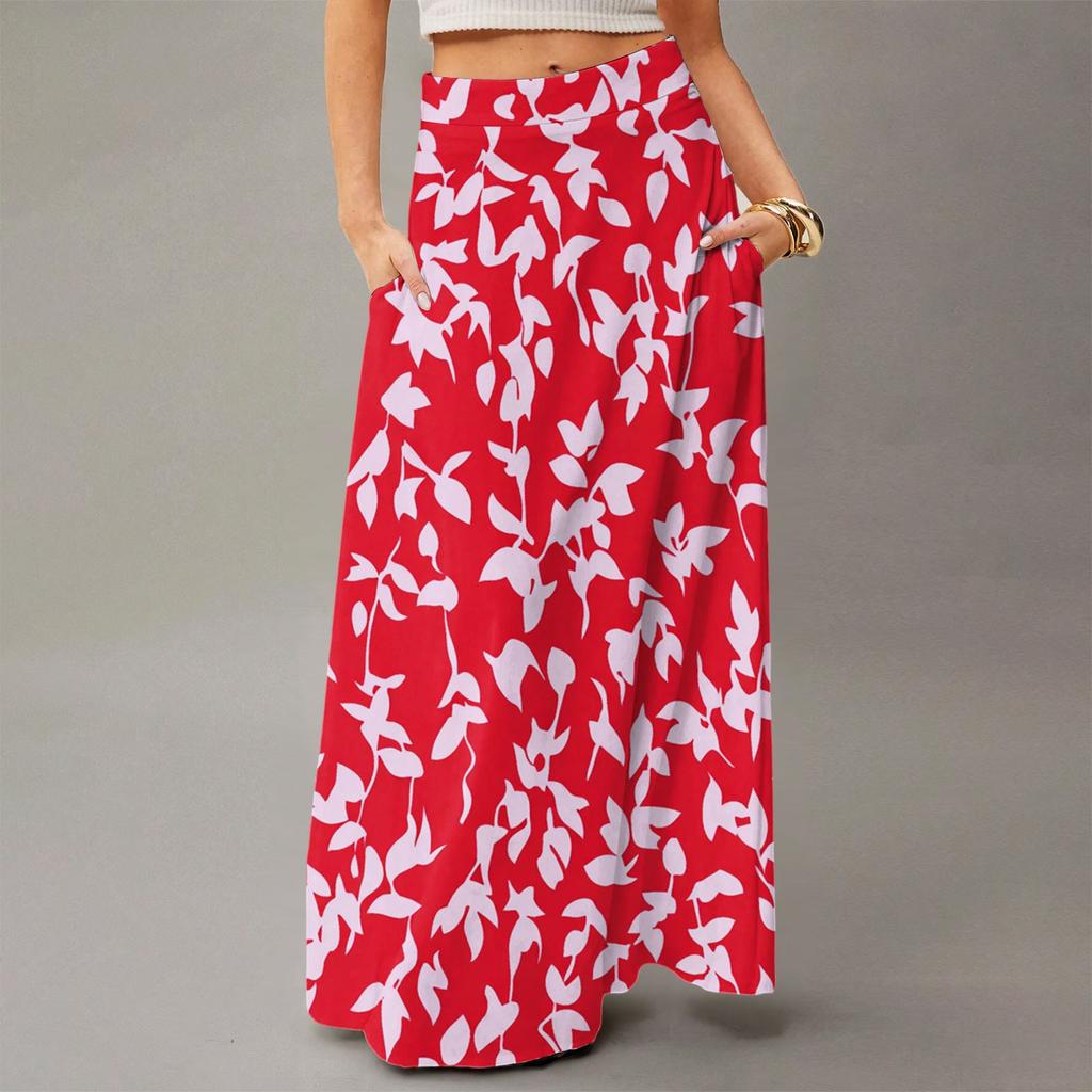 Women's Flowing Maxi Dress Regular Casual Summer Floral Print Bohemian  Skirt