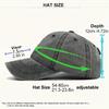 Womens Baseball Cap Summer Deep Crown Large Head Circumference Hat Spring and Autumn Style Suitable for Small Faces