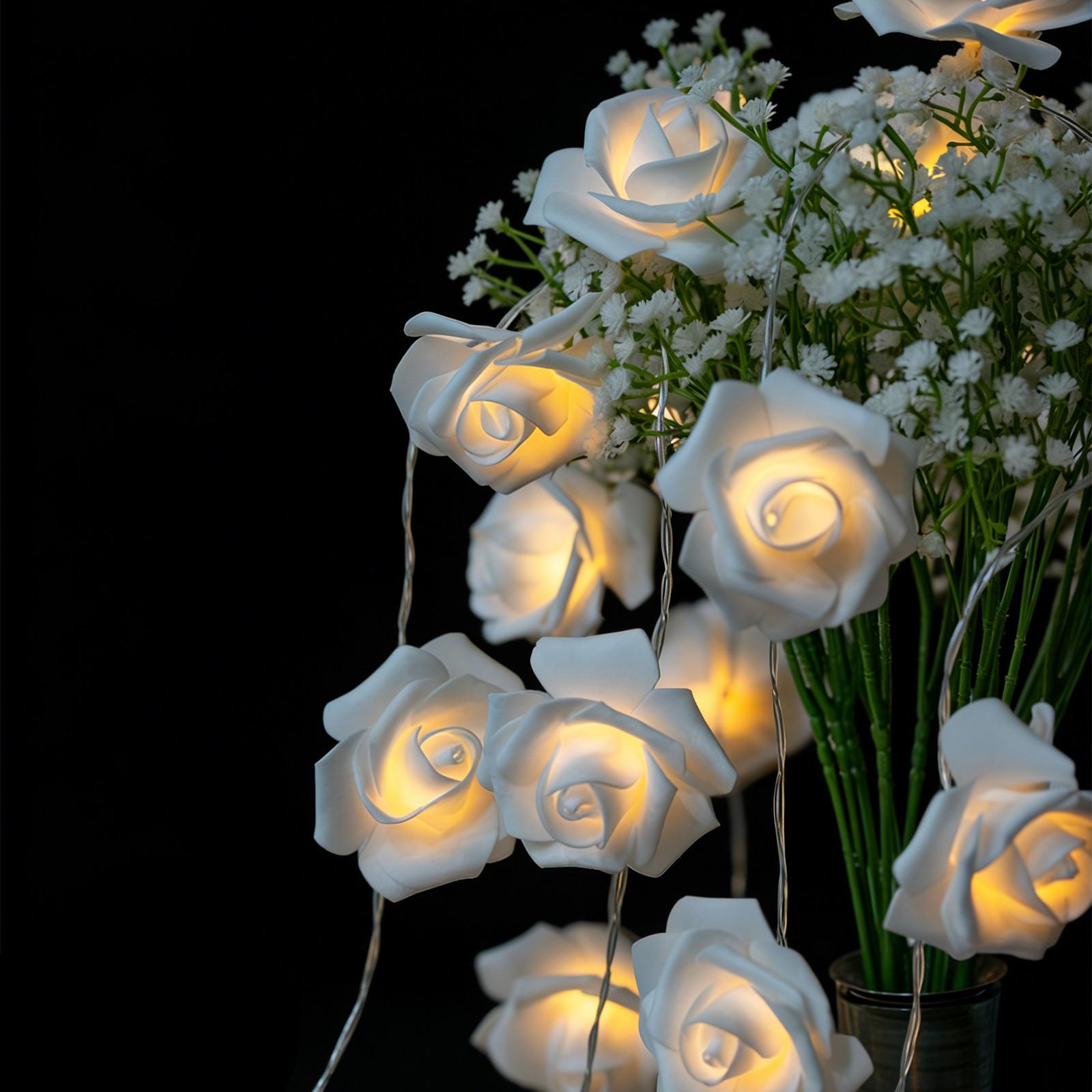 

Світлова гірлянда LED, Декоративний підвісний світильник для святкової атмосфери, Маленькі різнокольорові вогники для фестивальної вечірки. S білий