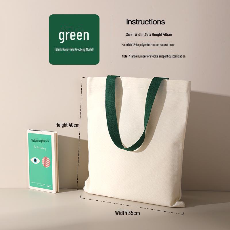 Tragbare Canvas-Tasche mit einer Schulter für Studenten zum Einkaufen