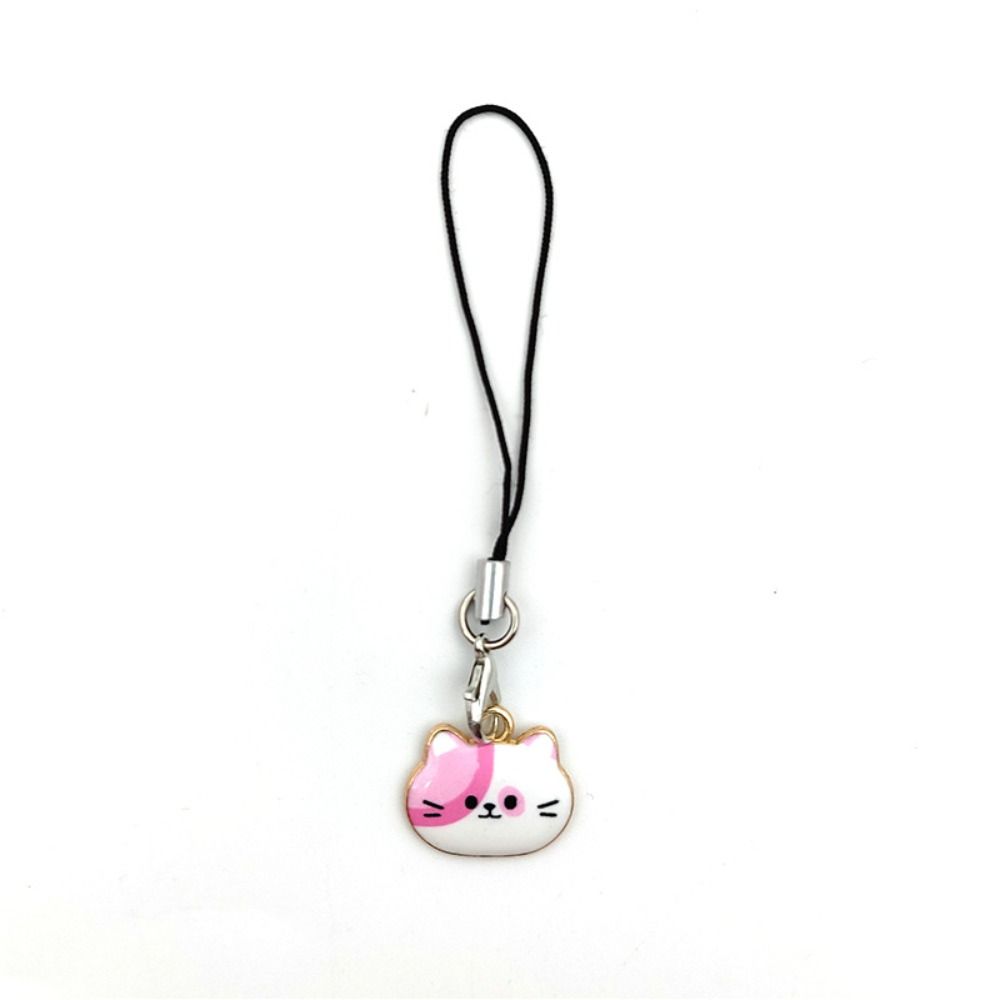 

Little Cat Cat Phone Strap Charm Animal Phone Pendent Cat Phone Lanyard Bag Pendant розовый/белый
