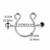 2 stuks/set Stalen Nep Tepel Niet-doorborende Ringen Niet-doorborende Lichaamssieraden Lingerie Matching