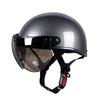 Universeller 3-Druckknopf-Visier für Motorrad-Offenhelm Windschutz Klapp-Auf-Ab-Linse Sonnenbrille Halbkopfhelm Visier Windschutz