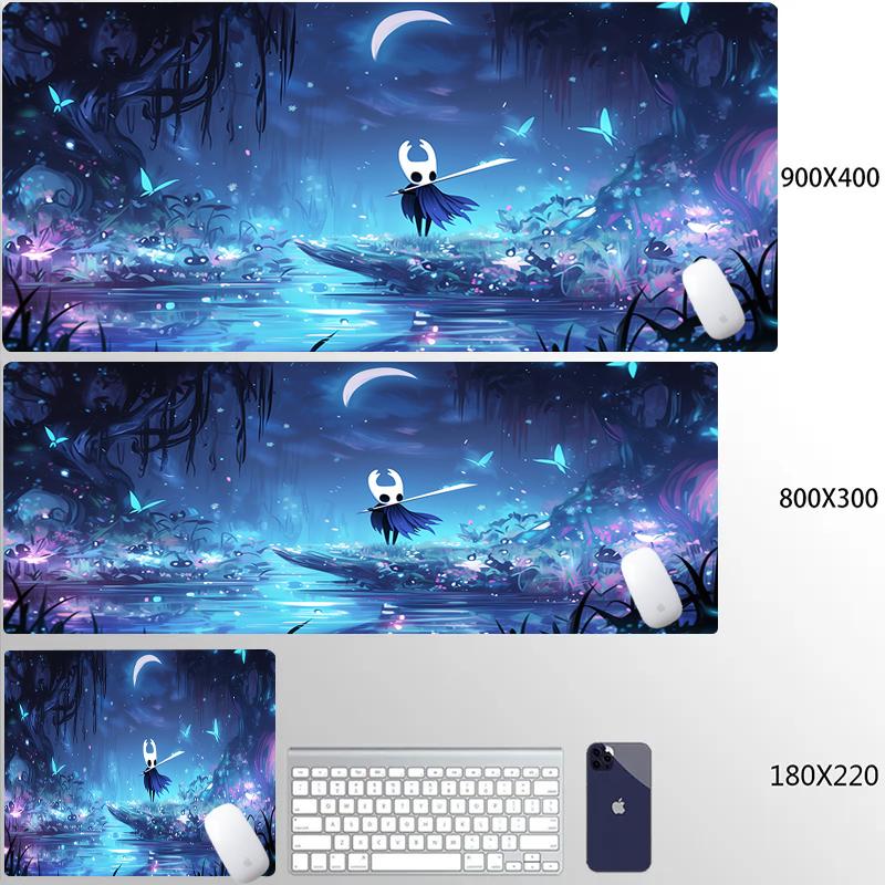 Hollow Knight Gaming Mouse Pad Gamer Laptop Play Mat Extra Large Kawaii Anime Speed Mousepad Pc Gaming Accessories Desk Mat