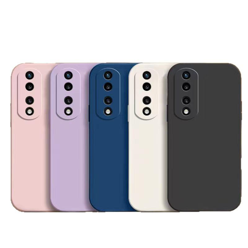 Honor 70 Pro+ Solid Color Liquid Full Coverage Anti-drop Soft Phone Case