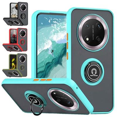 Matný pancierový obal pre Honor Magic 7 Lite 5G Magic7 Pro X9c Kryt Prsteň Magnetický Stojan Držiak Nárazuvzdorný Coque Fundas
