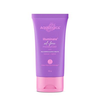 Aqualogica Illuminate+ Oil-Free Moisturizer For Radiant Luminous Skin, Lightweight Non-Sticky Daily Hydration 50 G
