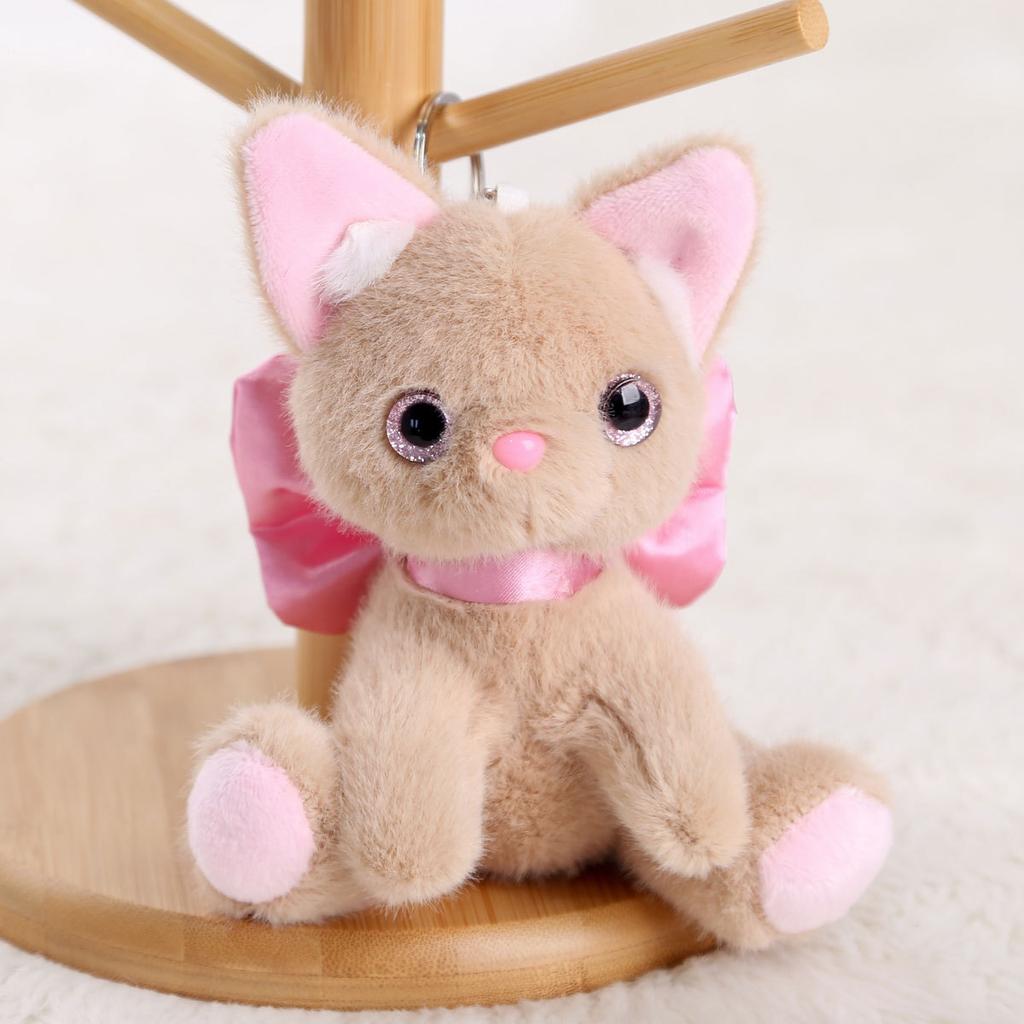 Bow Kitten Doll Pendant Plush Toy Cat Doll Keychain Gift Girls Bag Pendant Doll