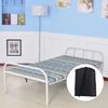 Black Portable Folding Bed Cover Furniture Dust Proof Protective Cover for Indoor Outdoor Use