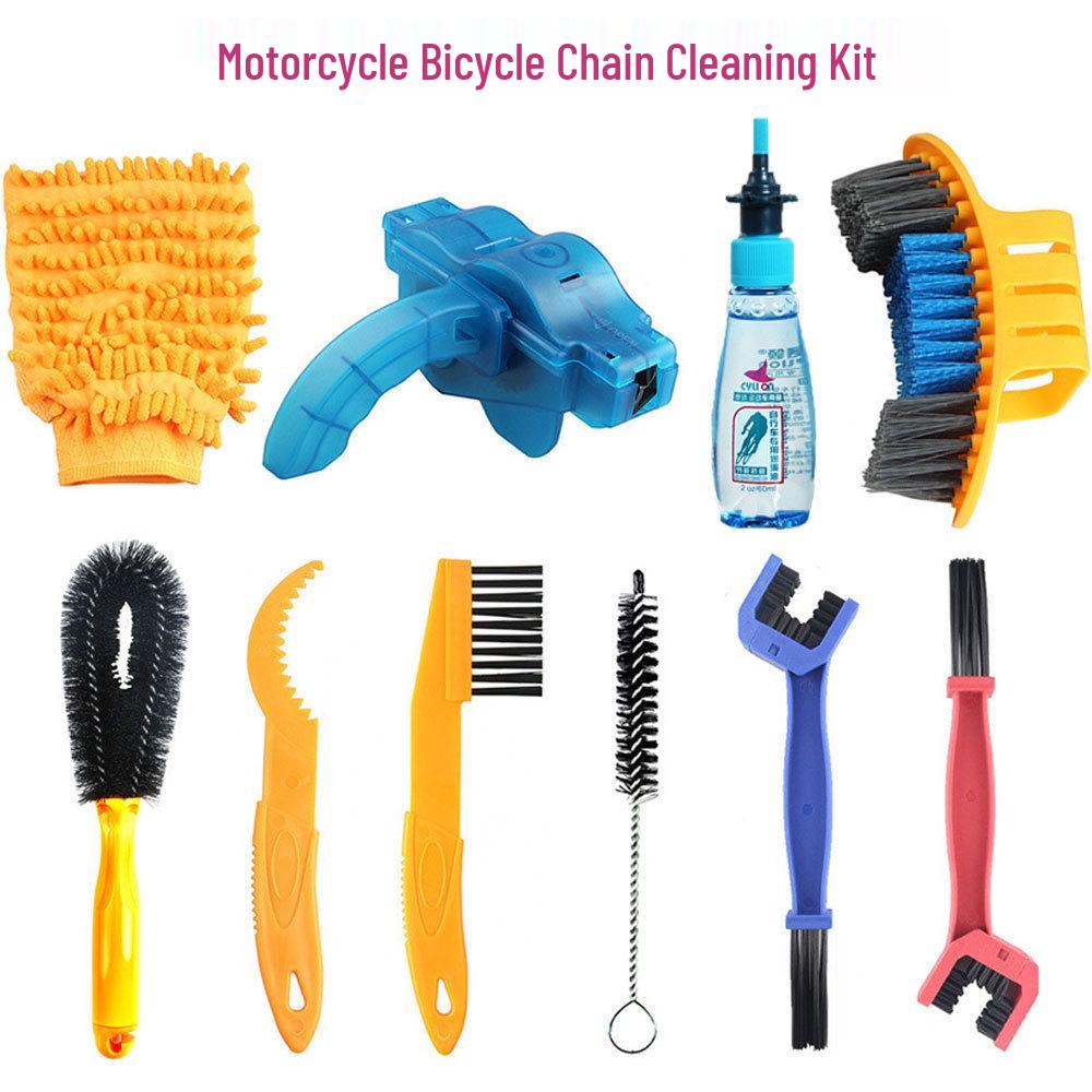 

Инструмент для чистки цепи велосипеда и мотоцикла с прижимной пластиной