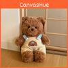 Plush Teddy Bear Toy With Overalls Soft Stuffed Animal Gift For Children