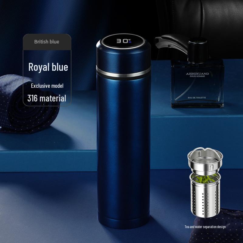 Luxury Smart Temperature Display Insulated Stainless Steel Cup - 316 Creative Design, Ideal Gift.