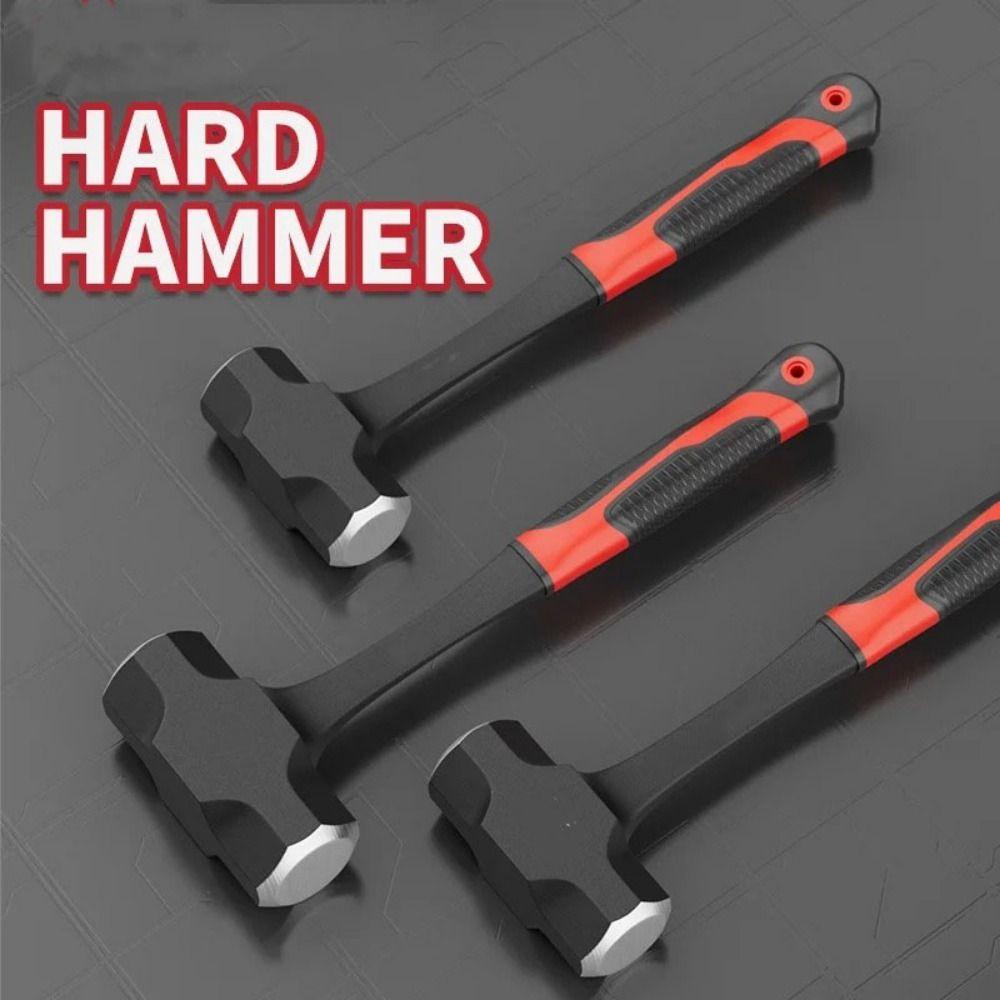Heavy-Duty Solid Hammer High-carbon Steel Wall Smashing Sledgehammer  Construction Site